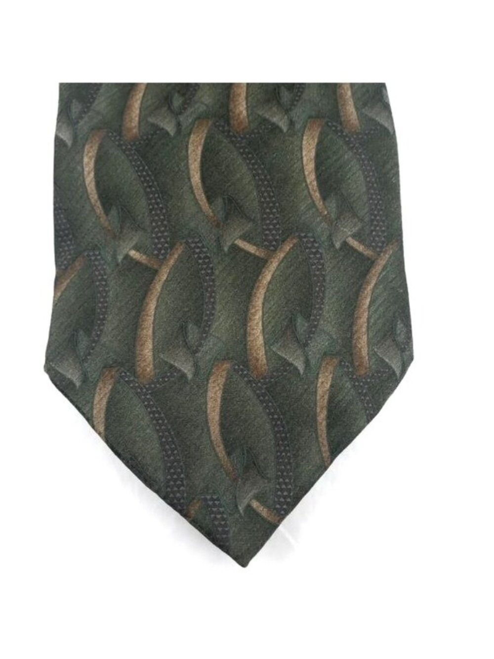 Machado George Machado Art Deco Geometric Design Green Tan 58" x 3-3/4"